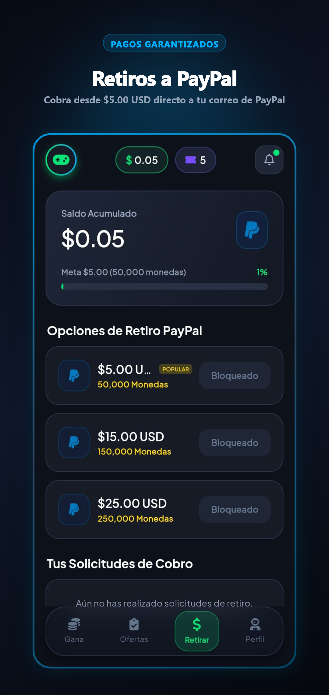 Retiro a PayPal